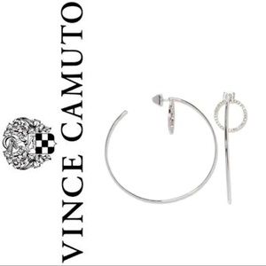 Vince Comuto▪️Diamond Hoop Earrings